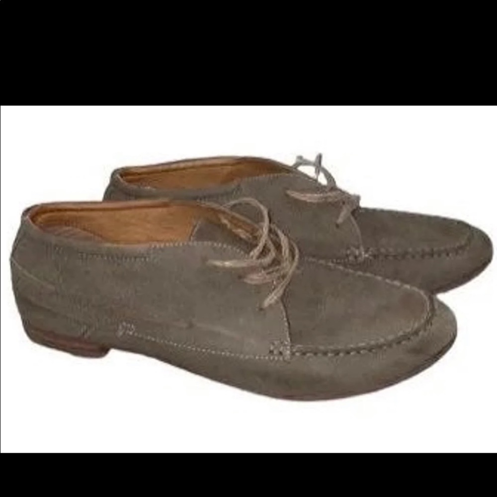 Unique rustic olive green womens shoes leather shoes